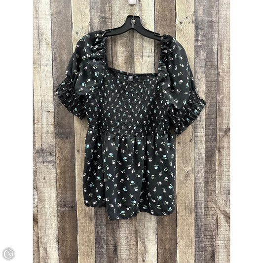 Top Short Sleeve By Shein In Multi-colored, Size: 1x