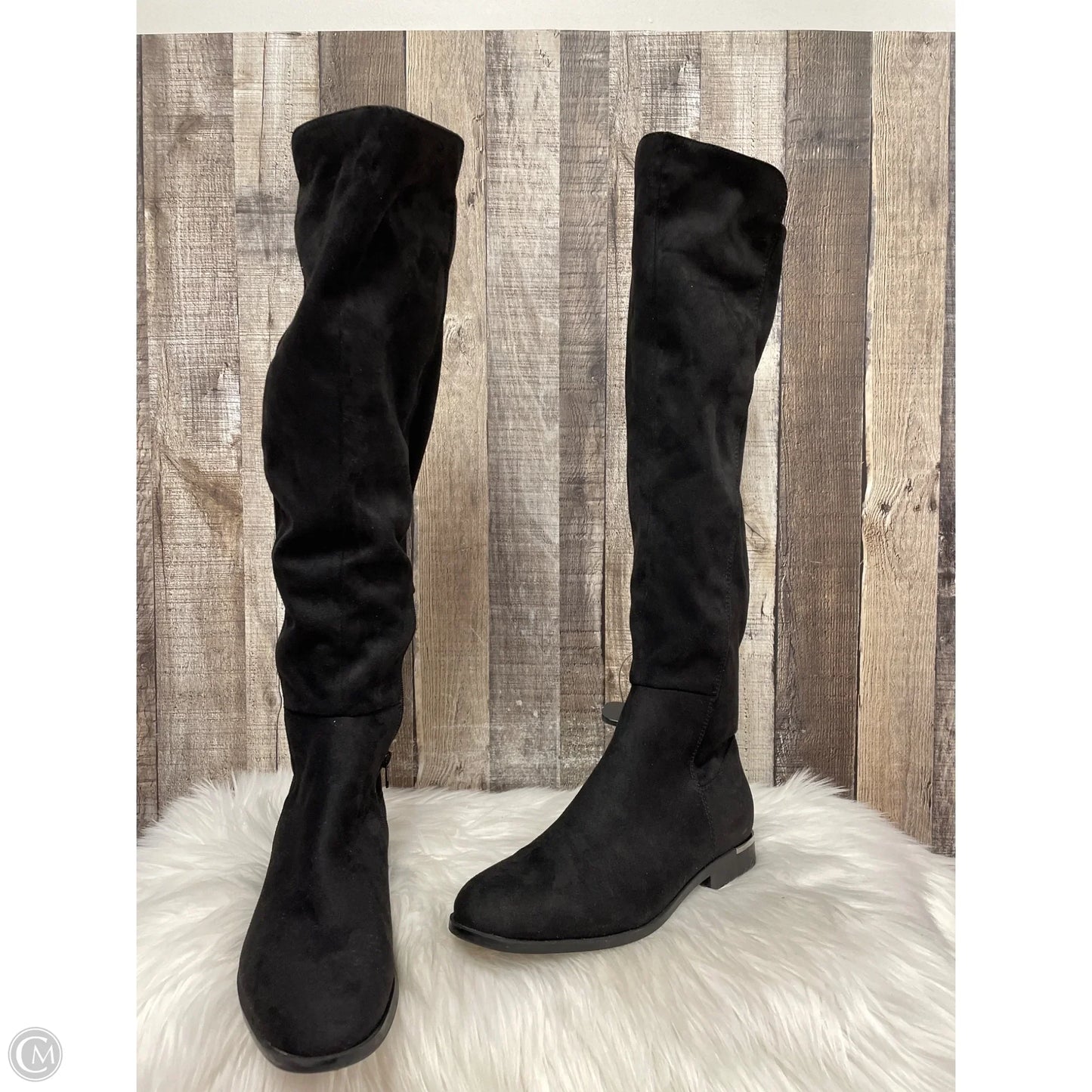 Boots Knee Flats By Nine West In Black, Size: 10
