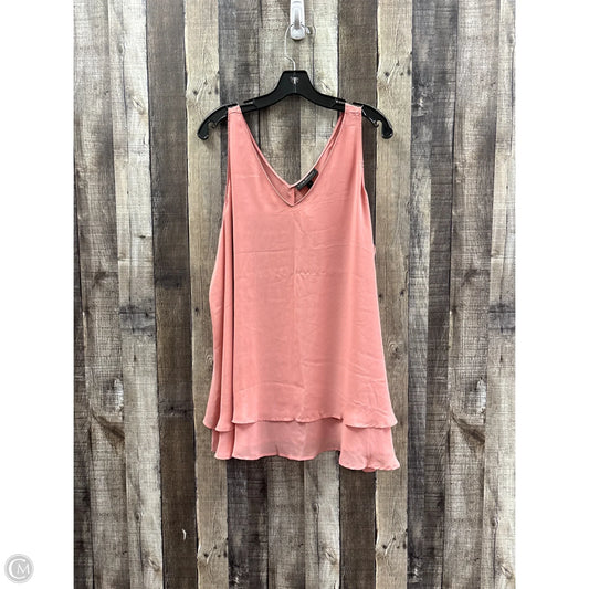 Top Sleeveless By Lane Bryant In Pink, Size: 2x