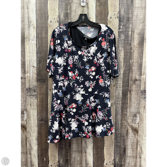 Top Short Sleeve By Lane Bryant In Multi-colored, Size: 2x