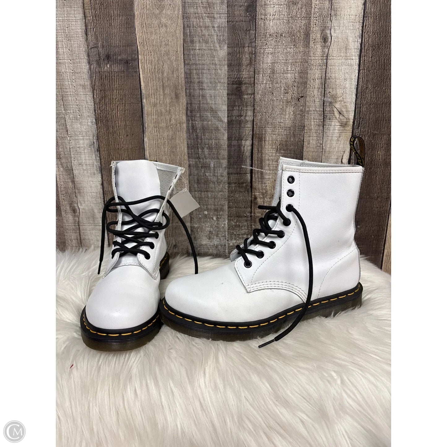 Boots Designer By Dr Martens In White, Size: 8