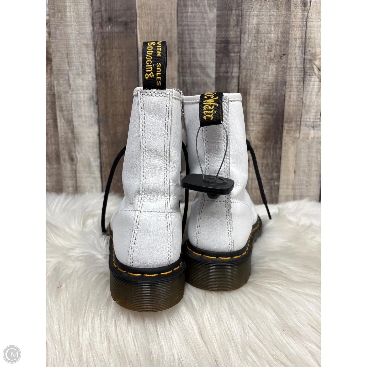 Boots Designer By Dr Martens In White, Size: 8