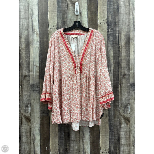 Top Long Sleeve By Cynthia Rowley In Multi-colored, Size: 3x