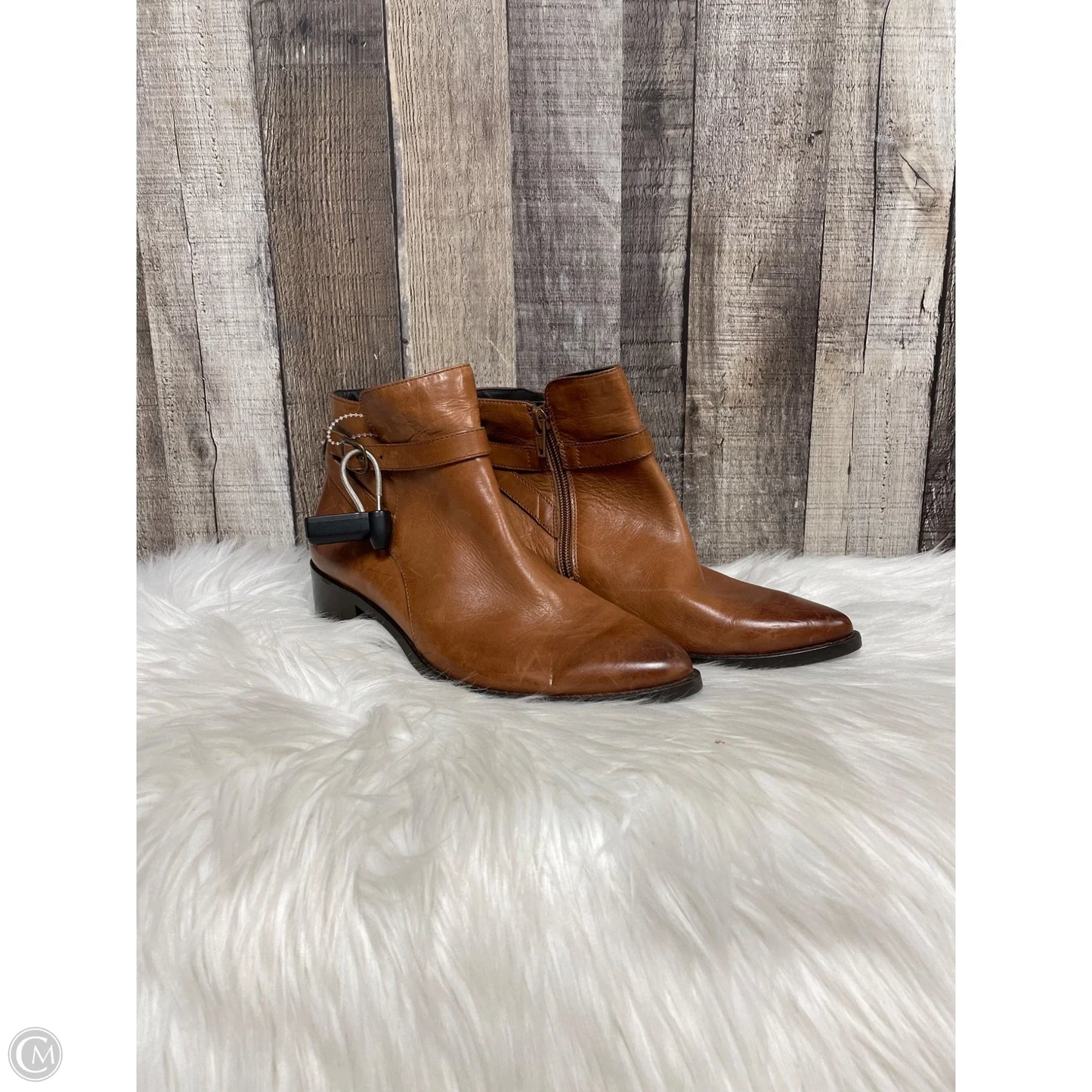 Boots Ankle Heels By Paul Green In Brown, Size: 6