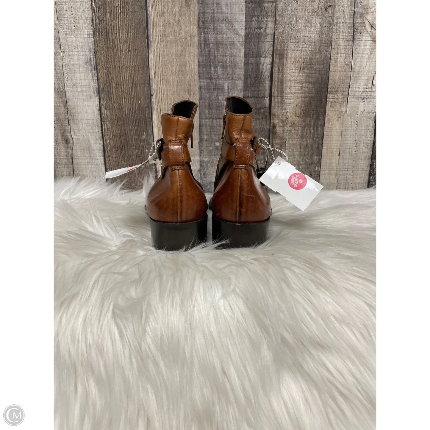 Boots Ankle Heels By Paul Green In Brown, Size: 6