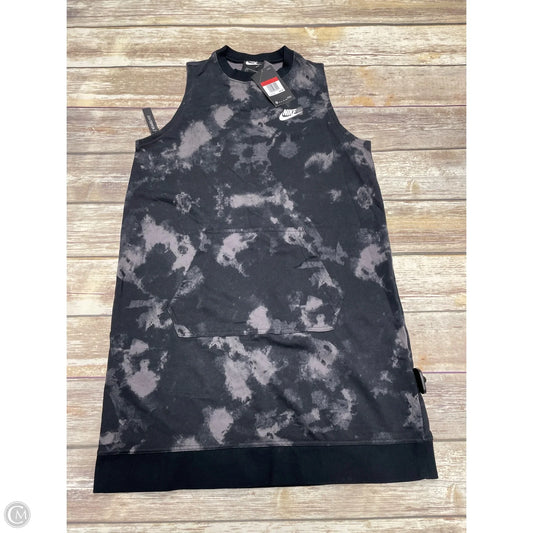 Athletic Dress By Nike In Black & Grey, Size: L