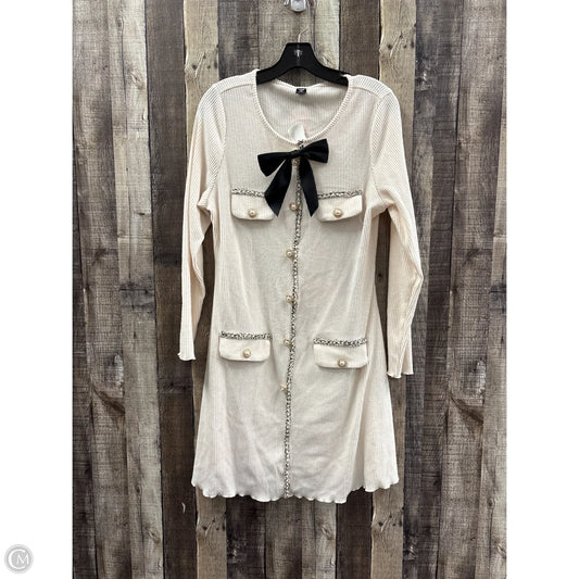 Dress Casual Short By Shein In Cream, Size: 1x