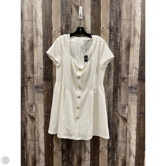 Dress Casual Short By Fashion Nova In White, Size: 1x
