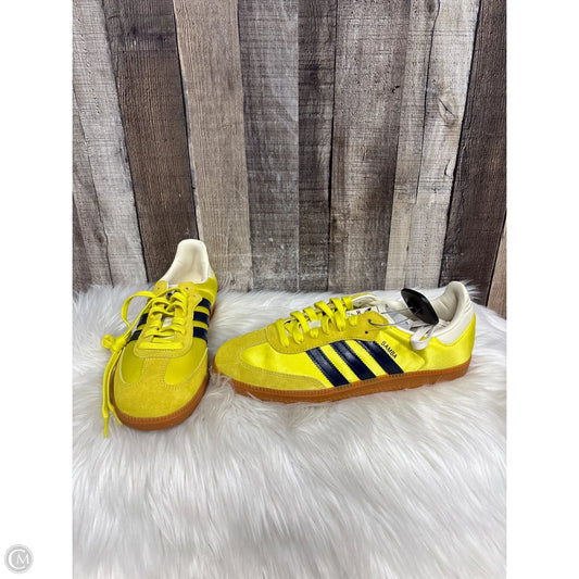 Shoes Athletic By Adidas In Yellow, Size: 10