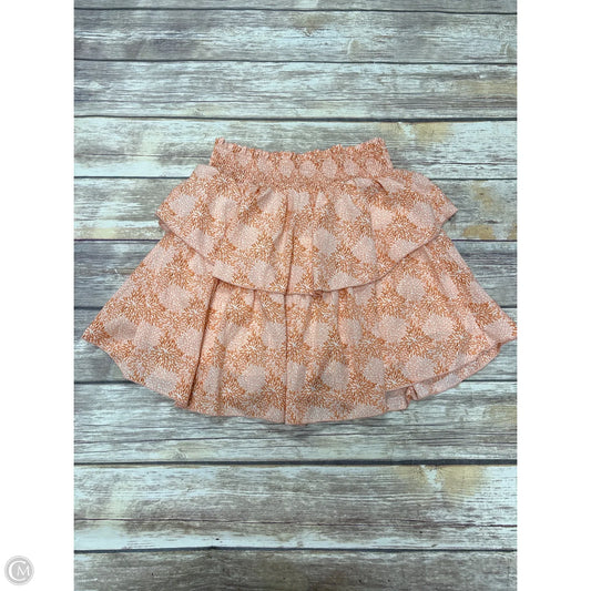 Skirt Mini & Short By Entro In Orange, Size: M
