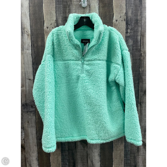 Jacket Fleece By Zenana In Green, Size: L