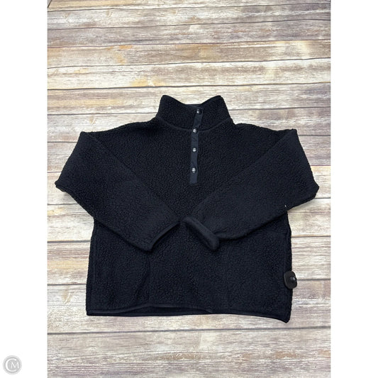 Jacket Fleece By J. Crew In Black, Size: M