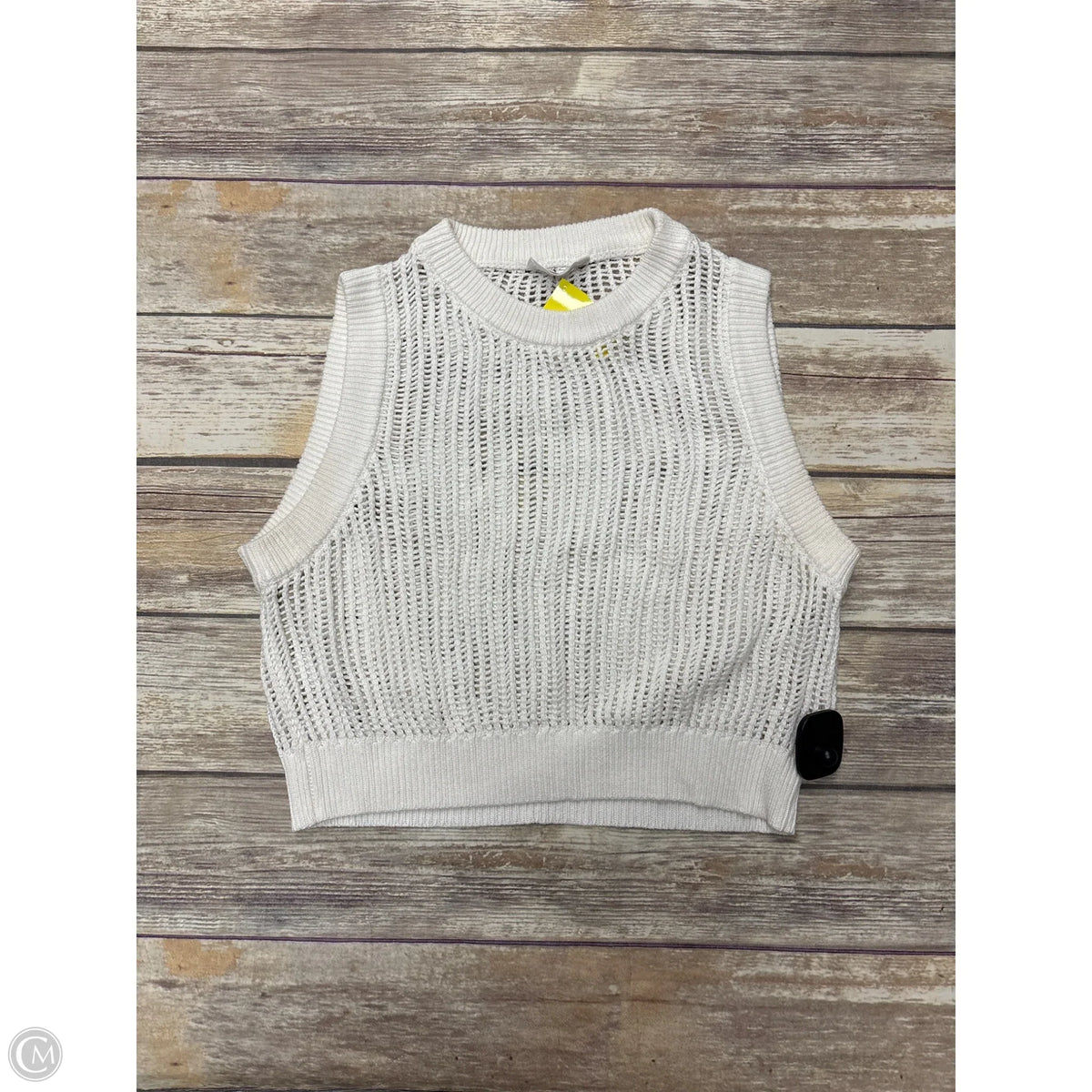 Top Sleeveless By Double Zero In White, Size: M