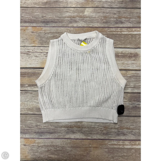 Top Sleeveless By Double Zero In White, Size: M