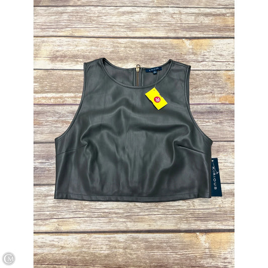 Top Sleeveless By Kirious In Green, Size: L