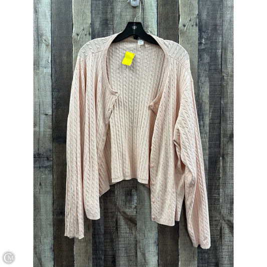 Cardigan By Divided In Pink, Size: 4x