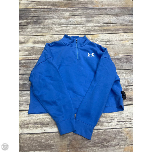 Athletic Sweatshirt Collar By Under Armour In Blue, Size: M