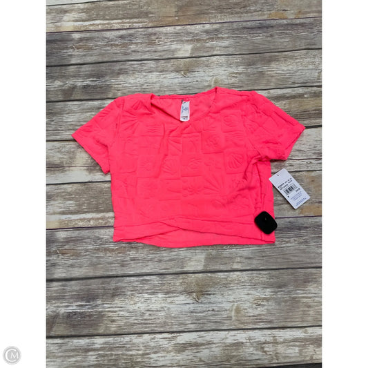 Top Short Sleeve By Hurley In Pink, Size: M