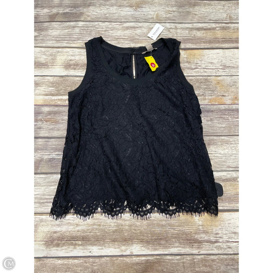 Top Sleeveless By Banana Republic In Black, Size: S