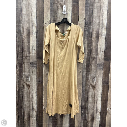 Dress Casual Maxi By Ralph Lauren In Tan, Size: Xl
