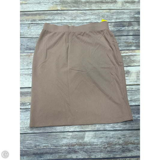 Skirt Midi By Cme In Tan, Size: 3x