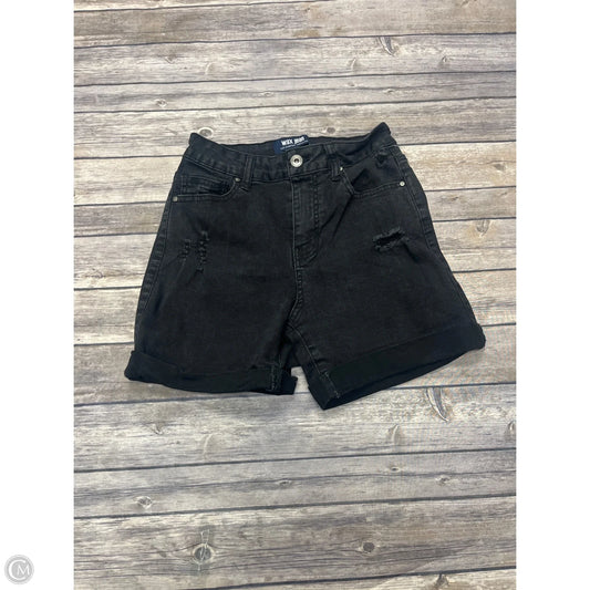 Shorts By Wax Jean In Black Denim, Size: S