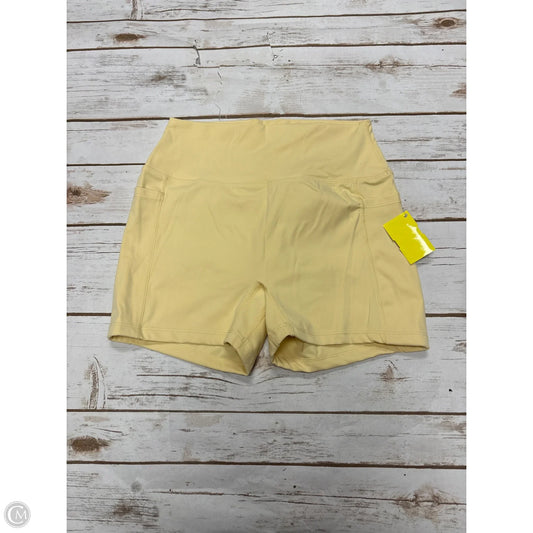 Athletic Shorts By Cmf In Yellow, Size: M