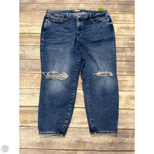 Jeans Skinny By Good American In Blue, Size: 22