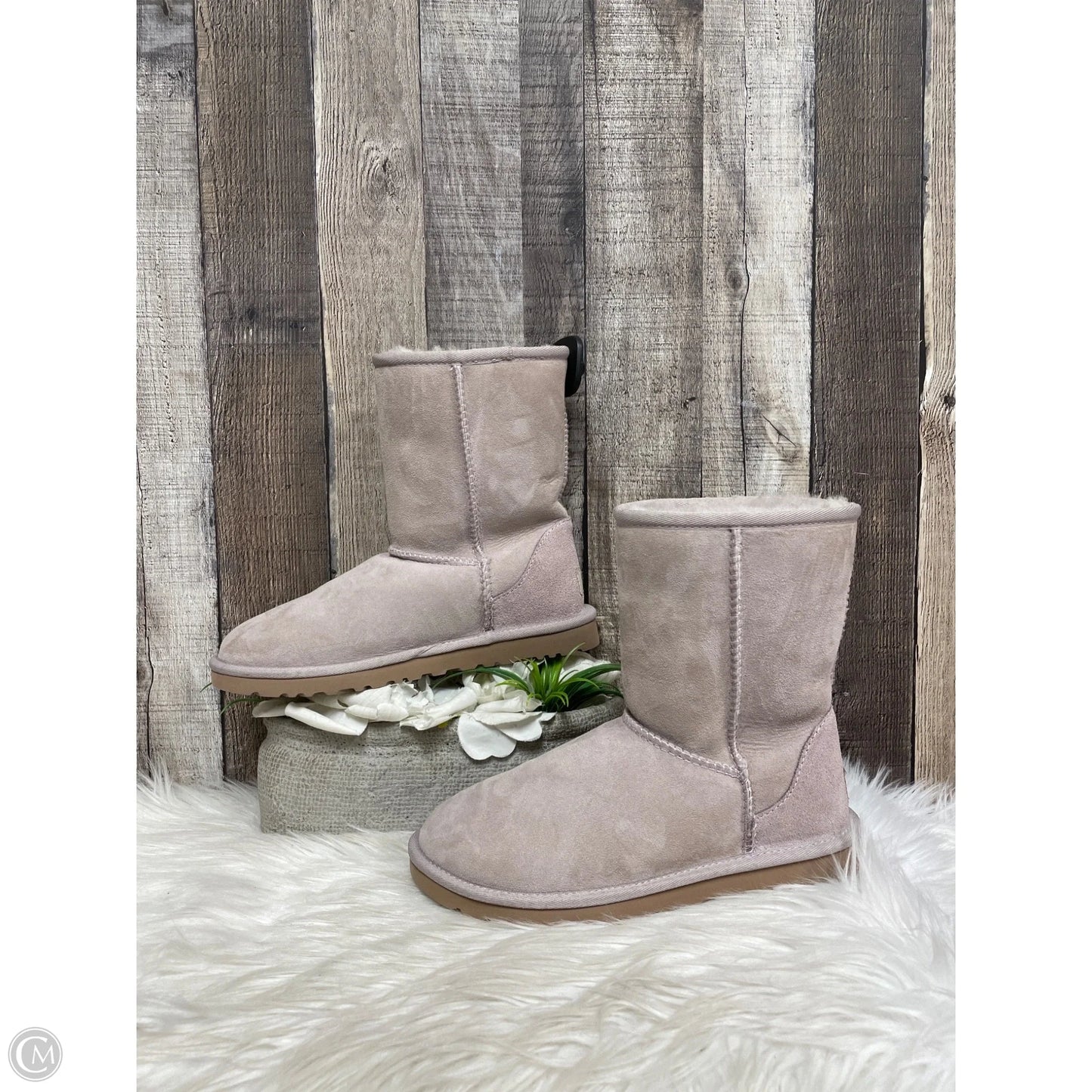 Boots Designer By Ugg In Pink, Size: 6