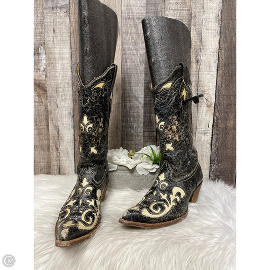 Boots Western By Corral In Black, Size: 7.5