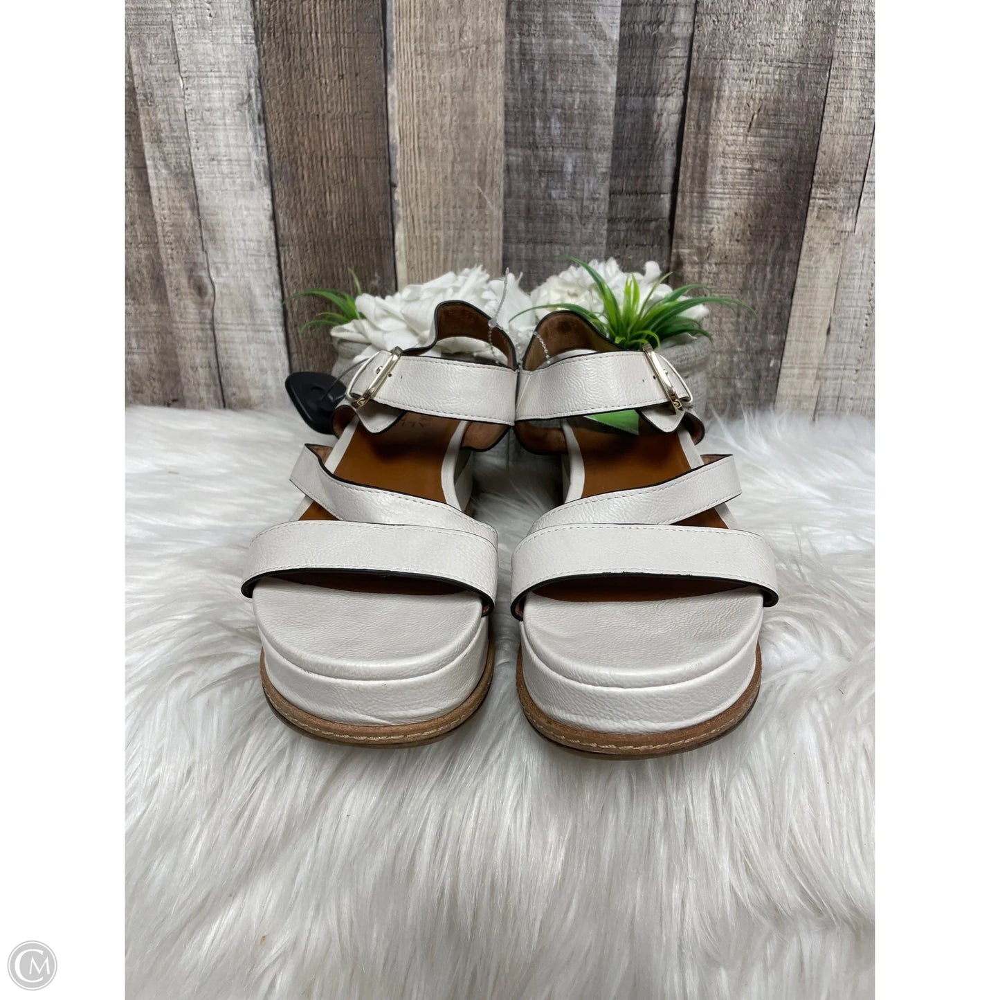 Sandals Heels Platform By Naturalizer In White, Size: 9