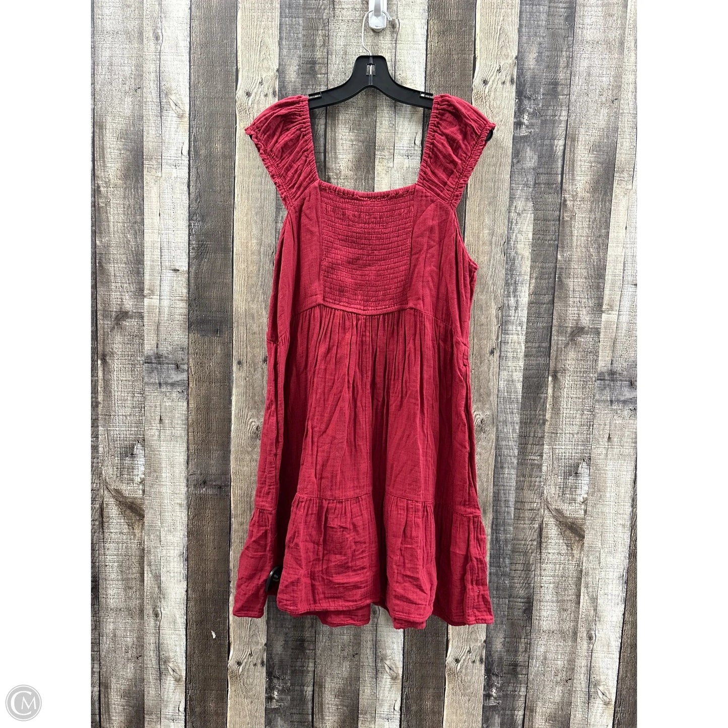 Dress Casual Midi By Old Navy In Red, Size: Xl