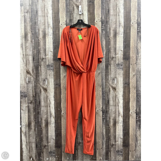 Jumpsuit By Forever 21 In Orange, Size: 2x