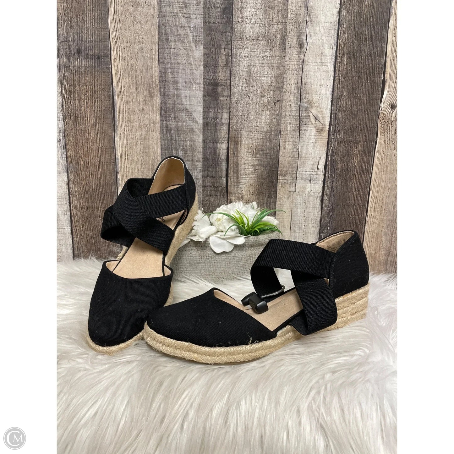 Sandals Heels Platform By Life Stride In Black, Size: 10