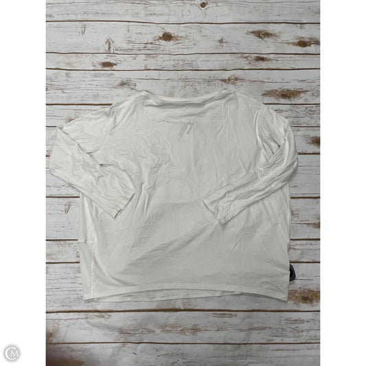 Athletic Top Long Sleeve Collar By Lululemon In White, Size: S