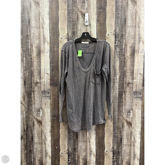 Top Long Sleeve By We The Free In Grey, Size: L