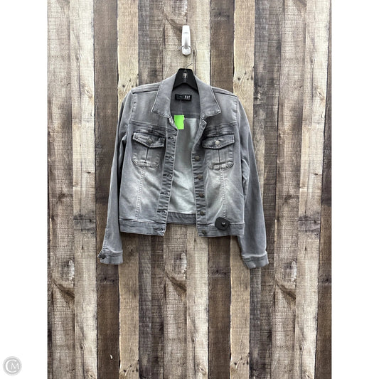 Jacket Denim By Kut In Grey, Size: M