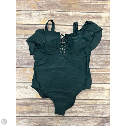 Swimsuit By Cme In Green, Size: Xl