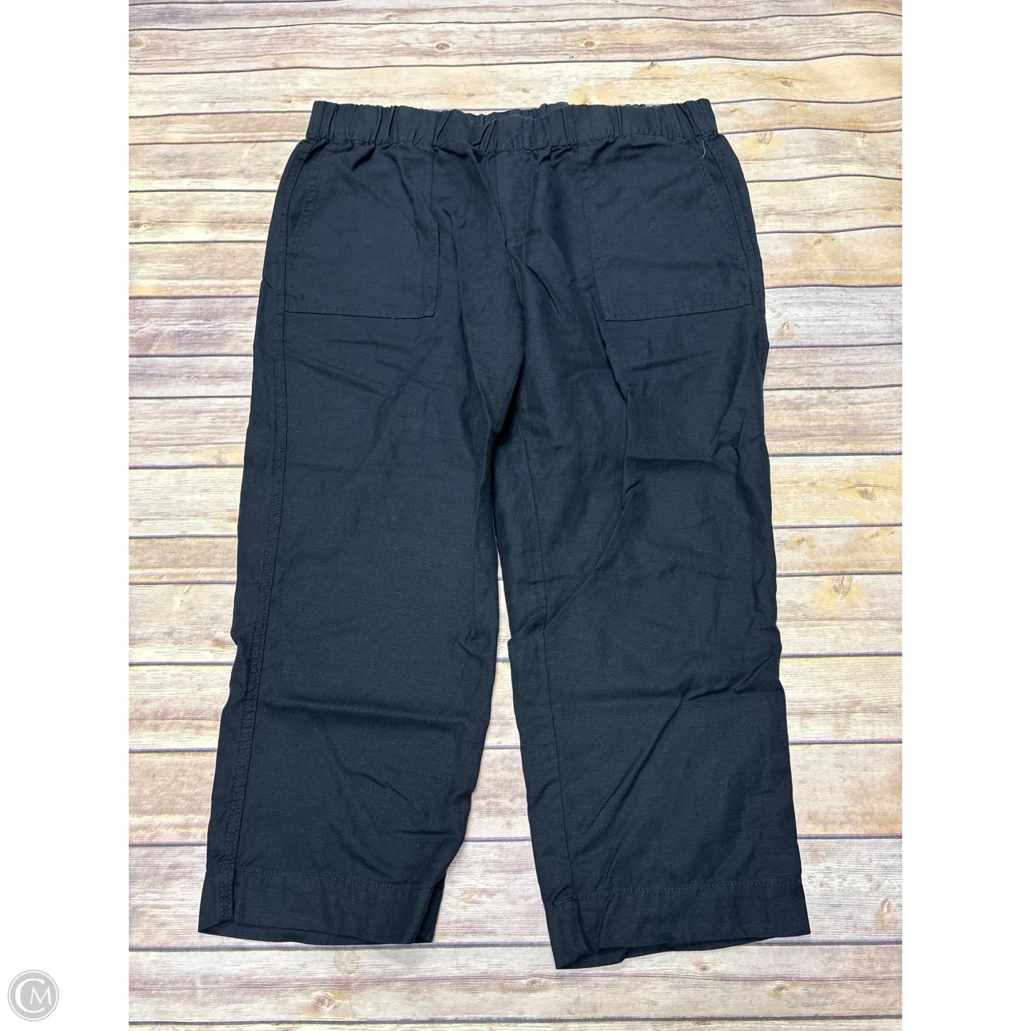 Pants Cropped By Banana Republic In Black, Size: Xl