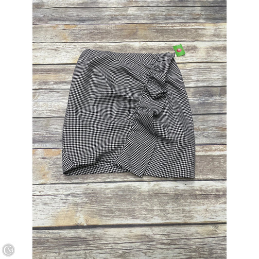 Skirt Mini & Short By Cmb In Checkered Pattern, Size: 4