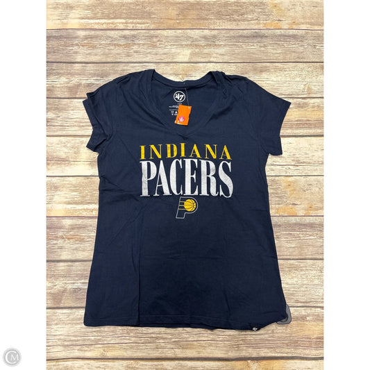 Top Short Sleeve By Cme In Blue, Size: L