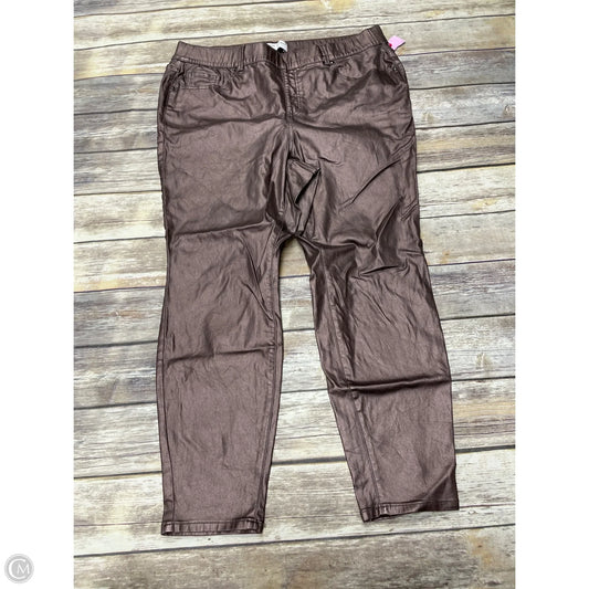 Pants Leggings By Lane Bryant In Bronze, Size: 20