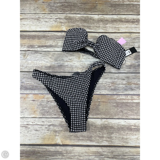 Swimsuit 2pc By Fashion Nova In Checkered Pattern, Size: L