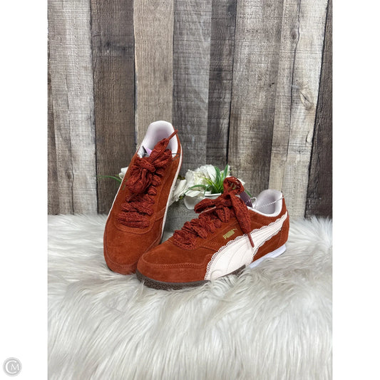Shoes Athletic By Puma In Orange, Size: 8