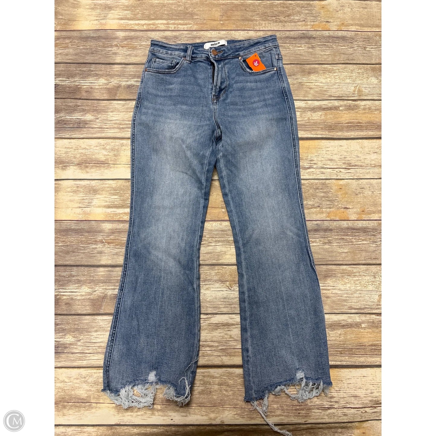 Jeans Flared By Micas In Blue Denim, Size: 4