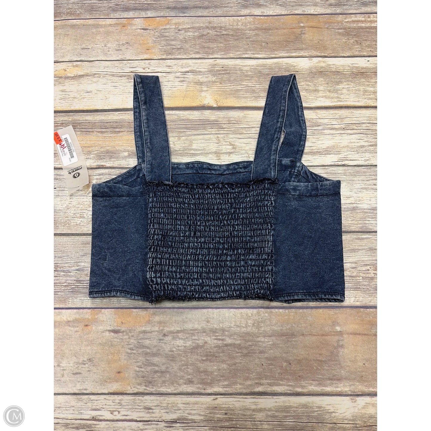 Top Sleeveless By Mono B In Blue, Size: L