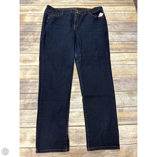 Jeans Straight By Lane Bryant In Blue, Size: 24