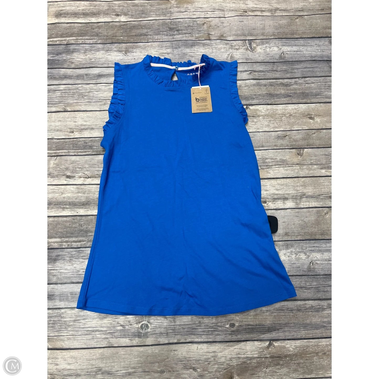 Top Sleeveless By Boden In Blue, Size: S