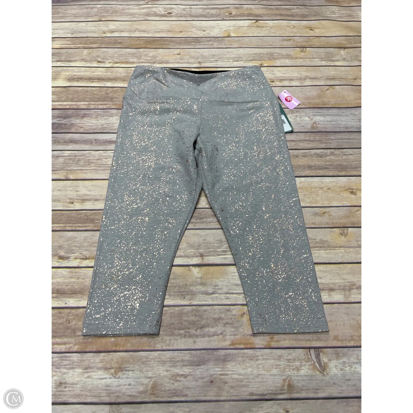 Athletic Leggings By Lysse In Grey, Size: M