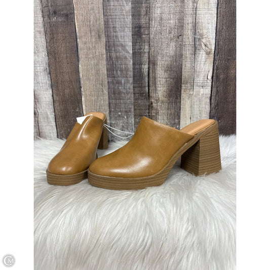 Shoes Heels Block By Universal Thread In Brown, Size: 8.5